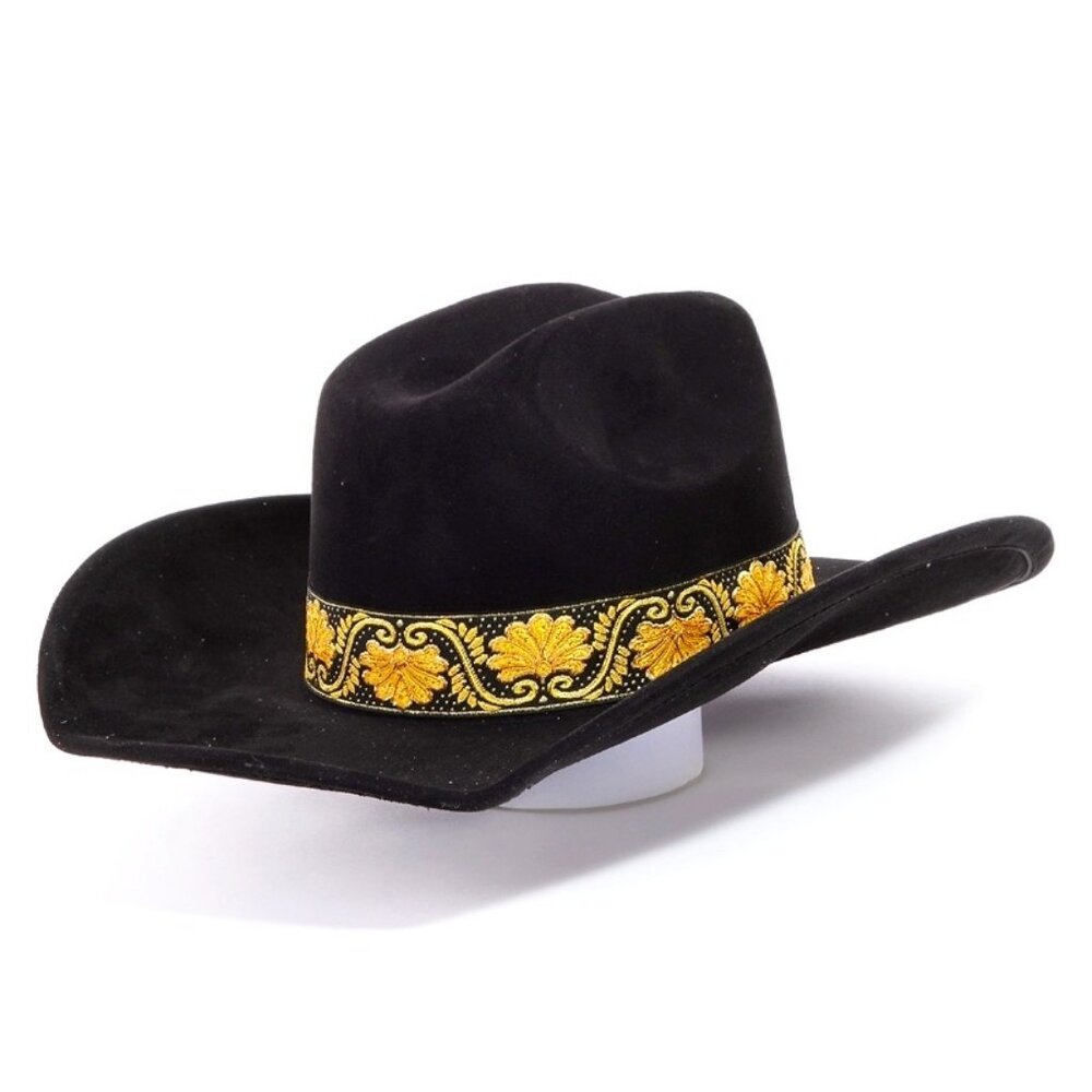 Western Intricate Border Pattern Band Cowboy Hat